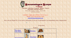 Desktop Screenshot of dreamsingerharps.com